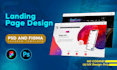 design PSD and figma web template design