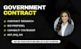 write government contract, bid proposals, rfp, rfq, grant, capability statement