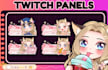 design cute chibi style panels for twitch