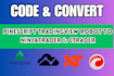 code your pinescript tradingview strategy to ninjatrader 8, thinkorswim, ctrader