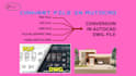 draw architectural 2d floor plan, convert files in autocad