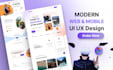 create modern web and mobile uiux design for you