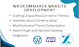 setup woocommerce and will do woocommerce theme customizing