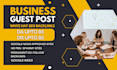do guest posts on business blogs dofollow SEO backlinks