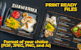 do an amazing menu design, food menu, restaurant menu