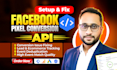 setup meta facebook pixel conversion API server side ga4 ecommerce tracking GTM