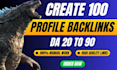 create 100 branded profile links SEO backlinks