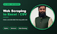 do web scraping, data extraction and data mining with python to excel