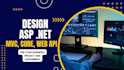 design custom website for you in asp dot net mvc, core