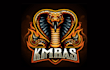 make modern king cobra snake mascot logo design