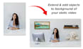 extend and add objects to background of your static video