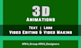 create text, logo intro and outro animated videos