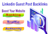 write and publish articles on linkedin with backlinks