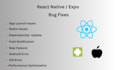 fix bugs in react native and expo app and also update your react native app