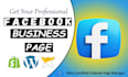 create impressive professional facebook business page setup