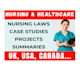 do nursing case studies, reports, research, and summaries
