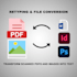 retype and convert your scanned pdf and image