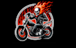 design outstanding  ghost rider logo with express delivery