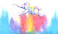 hand paint an illustration in watercolor
