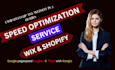 speed up wix shopify squarespace wordpress website