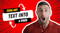 convert text, blog posts, article to video with voice over