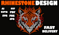 do rhinestone template design