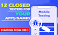 provide you 12 testers for your google play closed testing