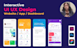 do dashboard, website , mobile app UI  design in figma