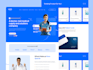 do modern saas landing page web design
