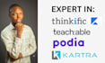 setup thinkific website, teachable, online course website, kajabi, and podia