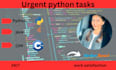 your urgent python java task