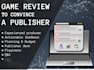 audit your game and create a deck to convince a publisher