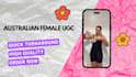 create australian female ugc