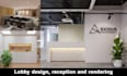 create realistic images for the lobby, reception desk