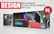 create professional website banner and header design