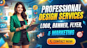 design logo, banner, ads, flyer, or brochure, photoshop