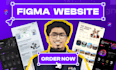 design figma website, figma design website, figma landing page, website mockup
