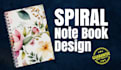 do notepad, spiral notebook, planner, journal, ebook cover design for amazon KDP