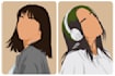 draw flat minimalist vector illustration from photo