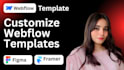 customize webflow template to build your website