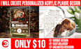 create personalized acrylic plaque design
