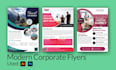 design professional business flyer and creative one pager