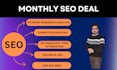 do complete monthly seo for your website to rank on google