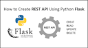 create a crud rest API for you in python using flask