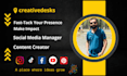 be your social media manager and tiktok content creator