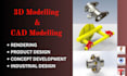 do 3d modelling, cad and 3d printing stl and dxf obj files