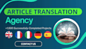 do article translation in german italian spanish english french