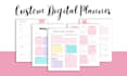 custom canva planner, workbook, journal, tracker for etsy