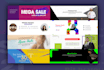 design linkedin cover banner header