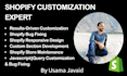 do custom shopify coding, bug fix and custom sections development